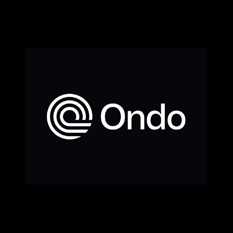 The Ondo logo, featuring a circular white emblem beside the wordmark "Ondo," is displayed against a black background.