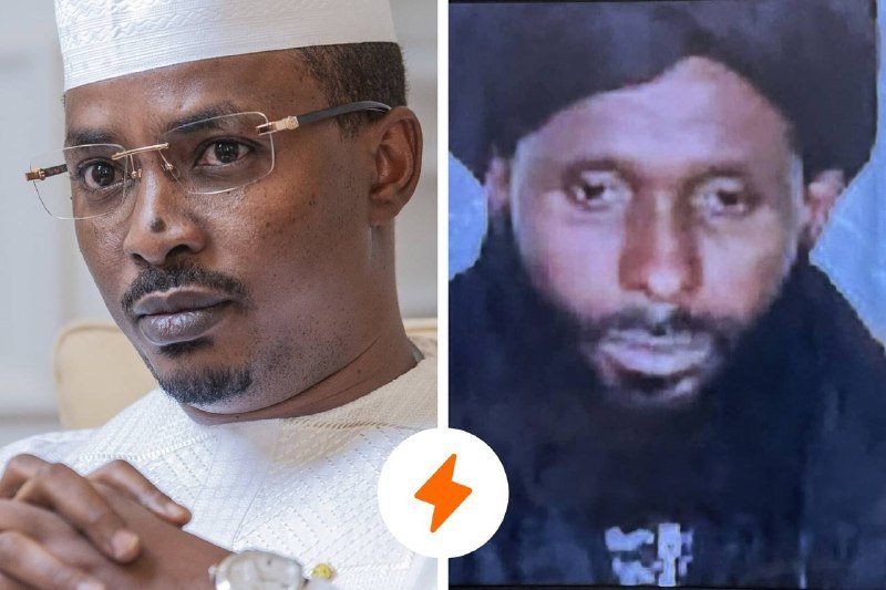 Split image showing two men in close-up portraits: one wearing a white cap, glasses, and white shirt on the left, the other with a beard and dark head covering on the right.