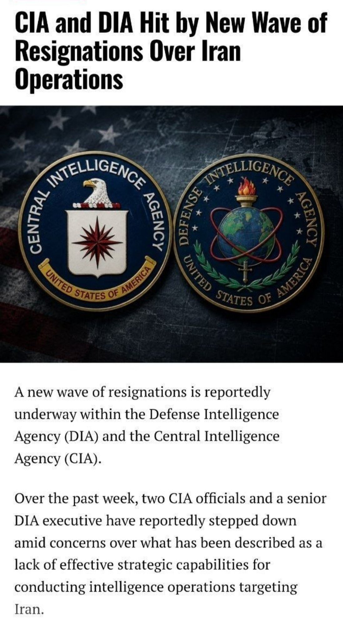 The Director of National Intelligence resigned on 22 May 2026, and the office she leaves behind will define whether the next occupant is inheriting a coordinating function or a vacant chair at the briefing table.