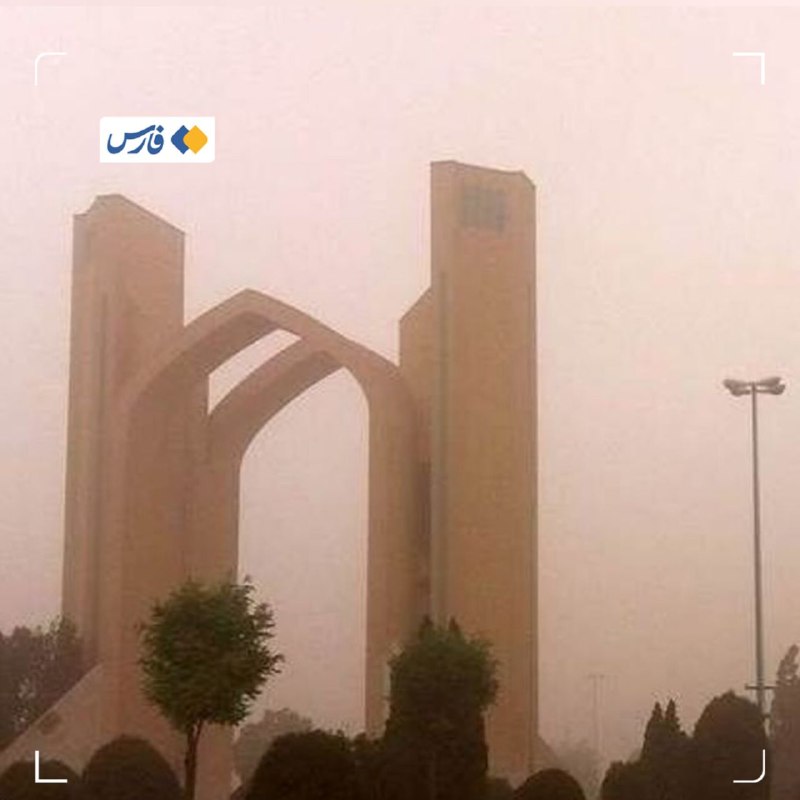 Dust haze over central Iran during a multi-day airborne-dust episode, June 2026.
