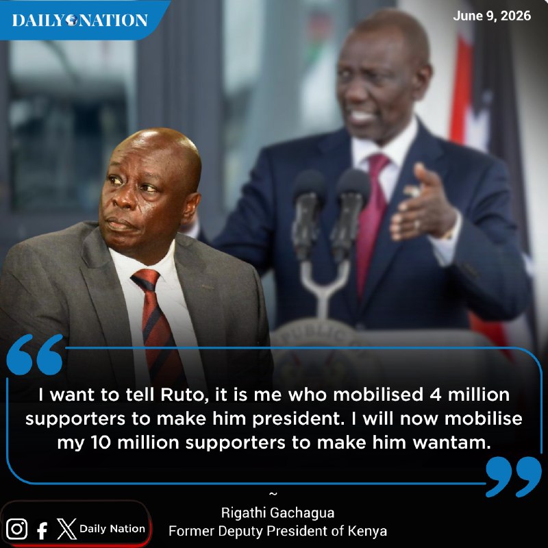 Hours after the High Court upheld his impeachment, former deputy president Rigathi Gachagua rejected a Sh50 million damages award and signalled an open confrontation with President William Ruto ahead of the 2027 vote.