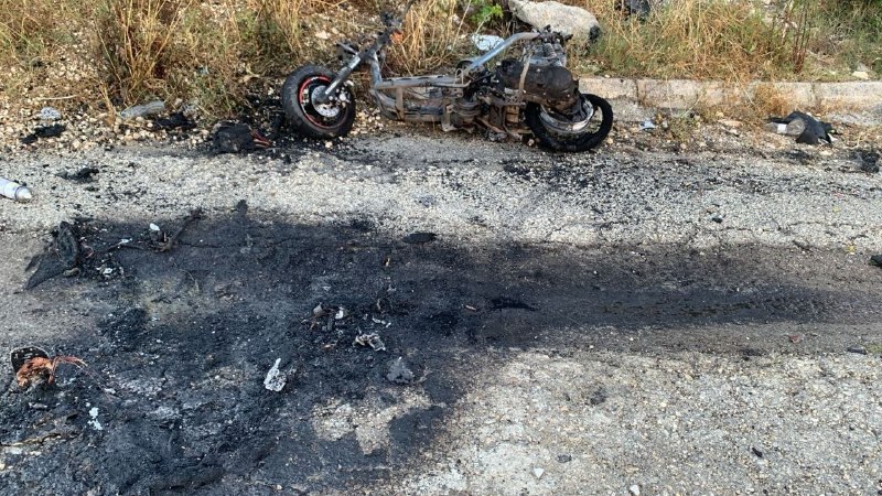 Aftermath of one of the Israeli drone strikes on Ansariya, southern Lebanon, 9 June 2026.