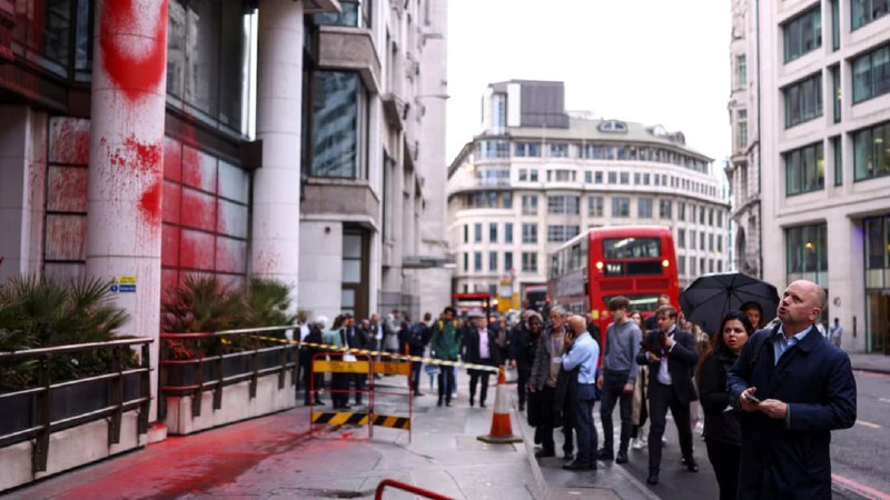 Demonstrators at a pro-Palestine protest in London, 2024, scene of the kind of action Allianz has moved to sue in UK courts.