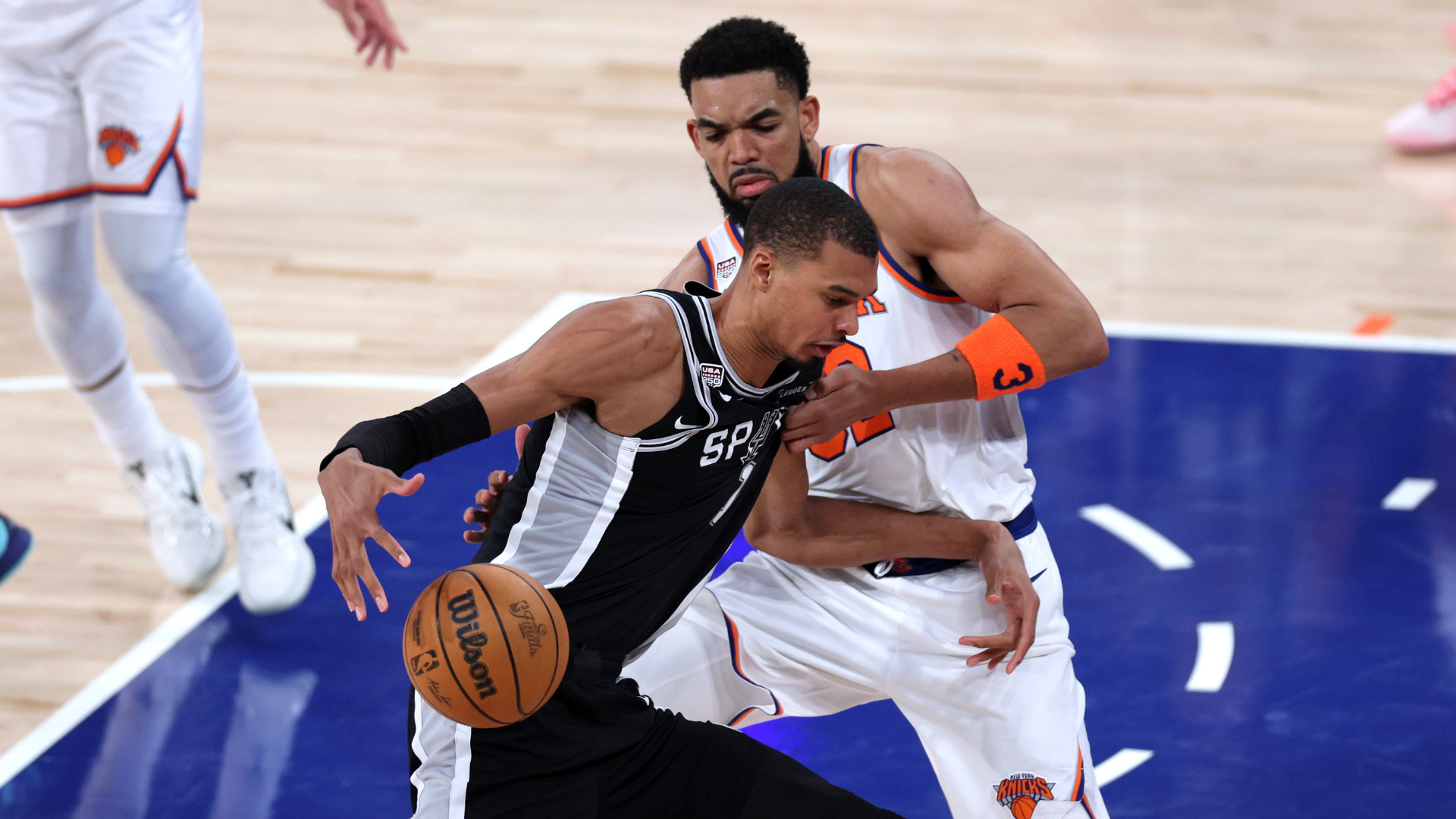 Victor Wembanyama and Karl-Anthony Towns have defined the statistical storylines of the 2026 NBA Finals through three games.