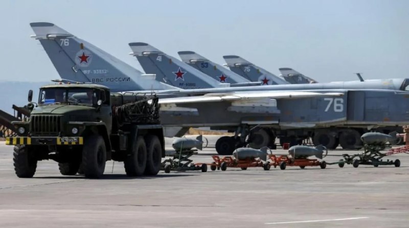 Still from a Telegram report on Russian-Syrian discussions over the future of Russian military facilities on the Mediterranean coast.