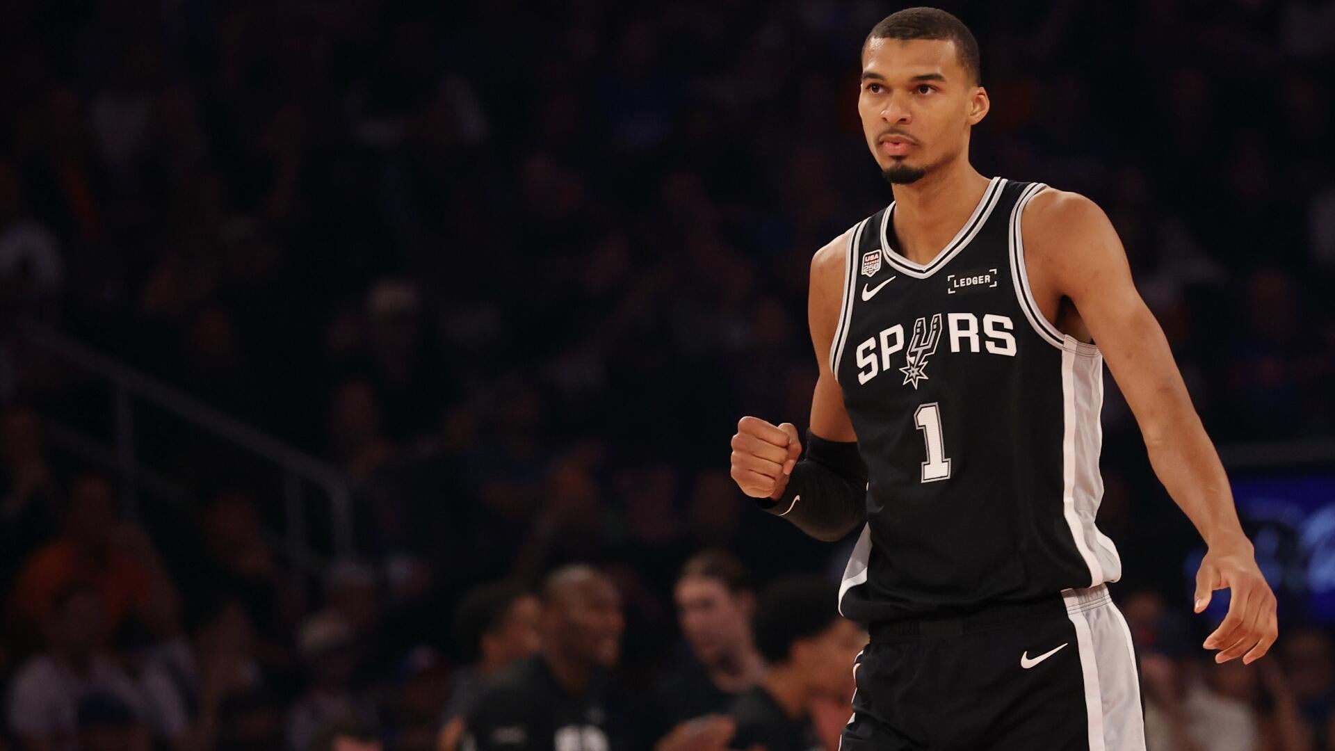 Victor Wembanyama of the San Antonio Spurs in action during the 2026 NBA Finals.