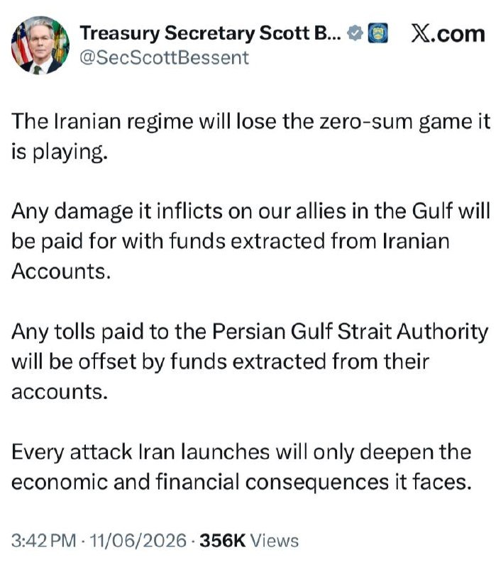 Screenshot of an X.com post from verified account @mb_ghalibaf featuring a profile photo of a bespectacled man, containing a translated English statement criticizing American commitments and Zionists.