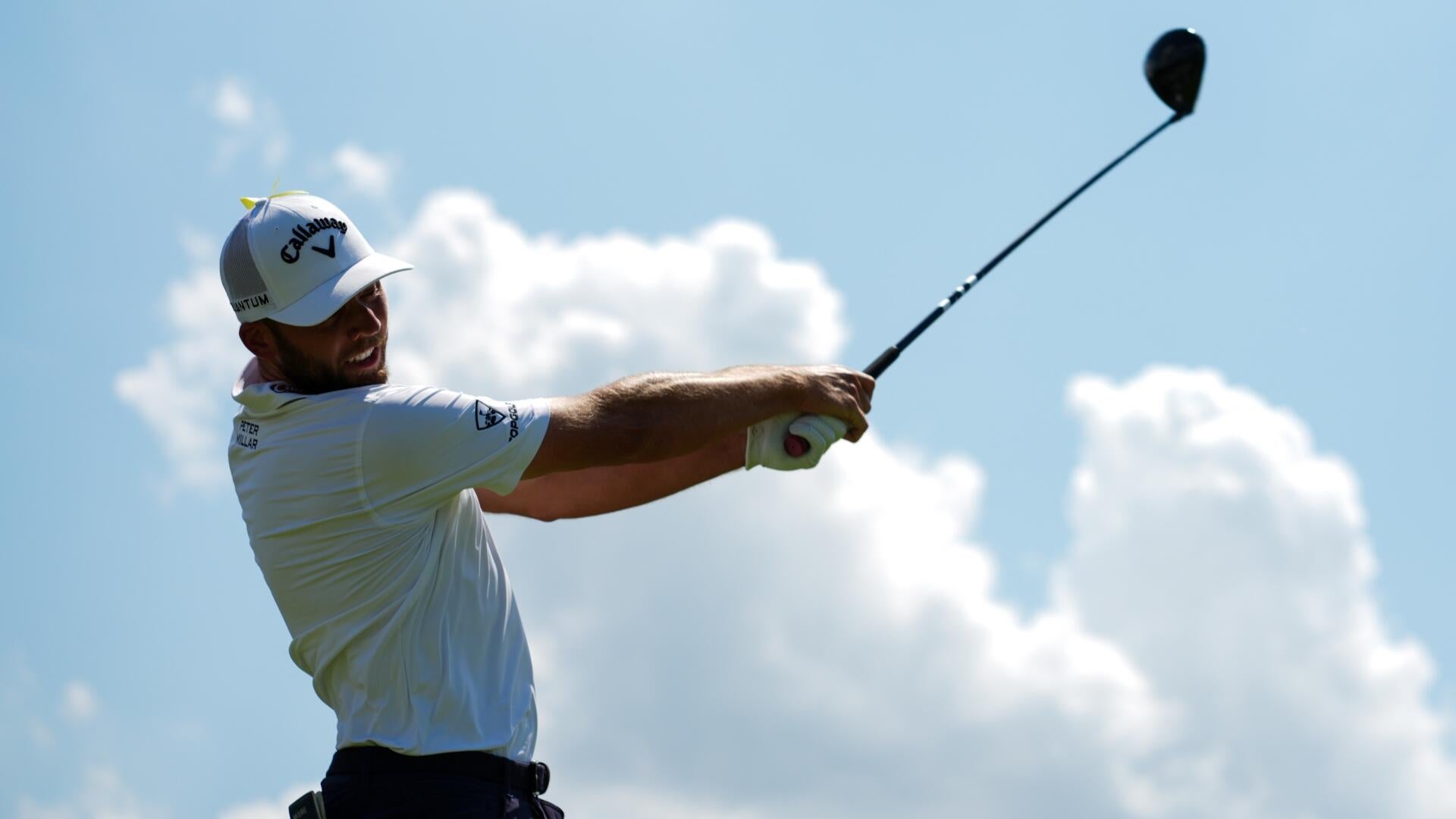 Sam Burns on the practice green at TPC Toronto ahead of the 2026 RBC Canadian Open, the PGA Tour's final event before the U.S. Open.