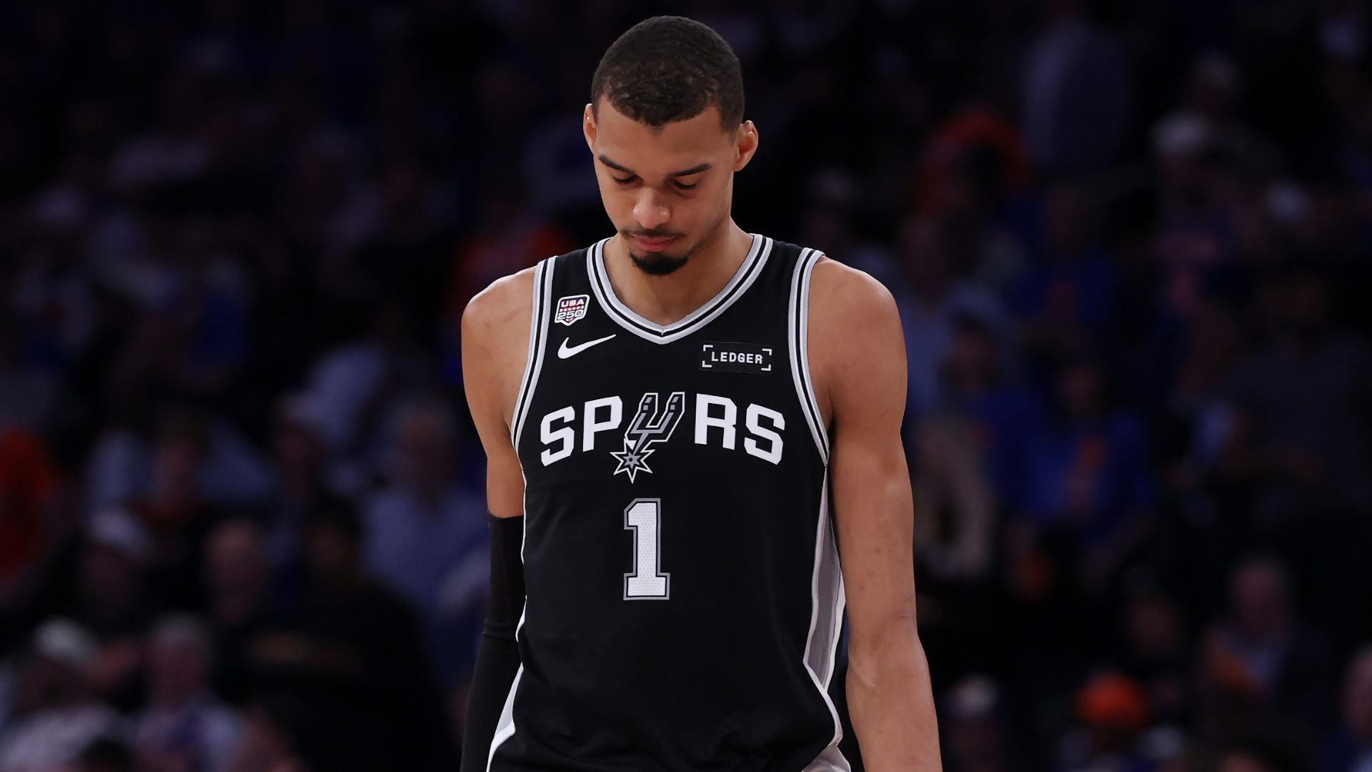 San Antonio surrenders the largest comeback in Finals history as New York moves within one win of the title, and Wembanyama's flagrant-point total puts him one foul away from an automatic suspension.