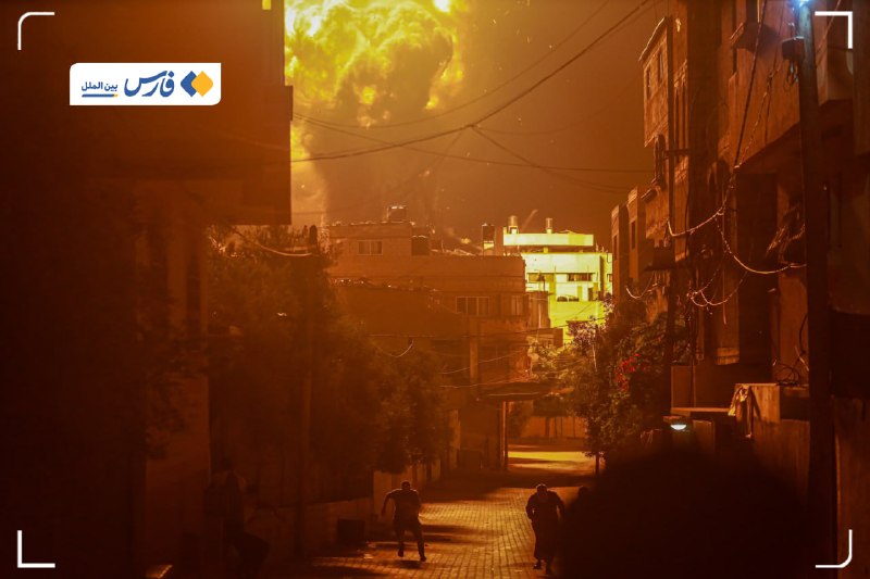 Frame from footage circulated in the early UTC hours of 12 June 2026 purporting to show the aftermath of an Israeli strike on a building in Deir al-Balah.