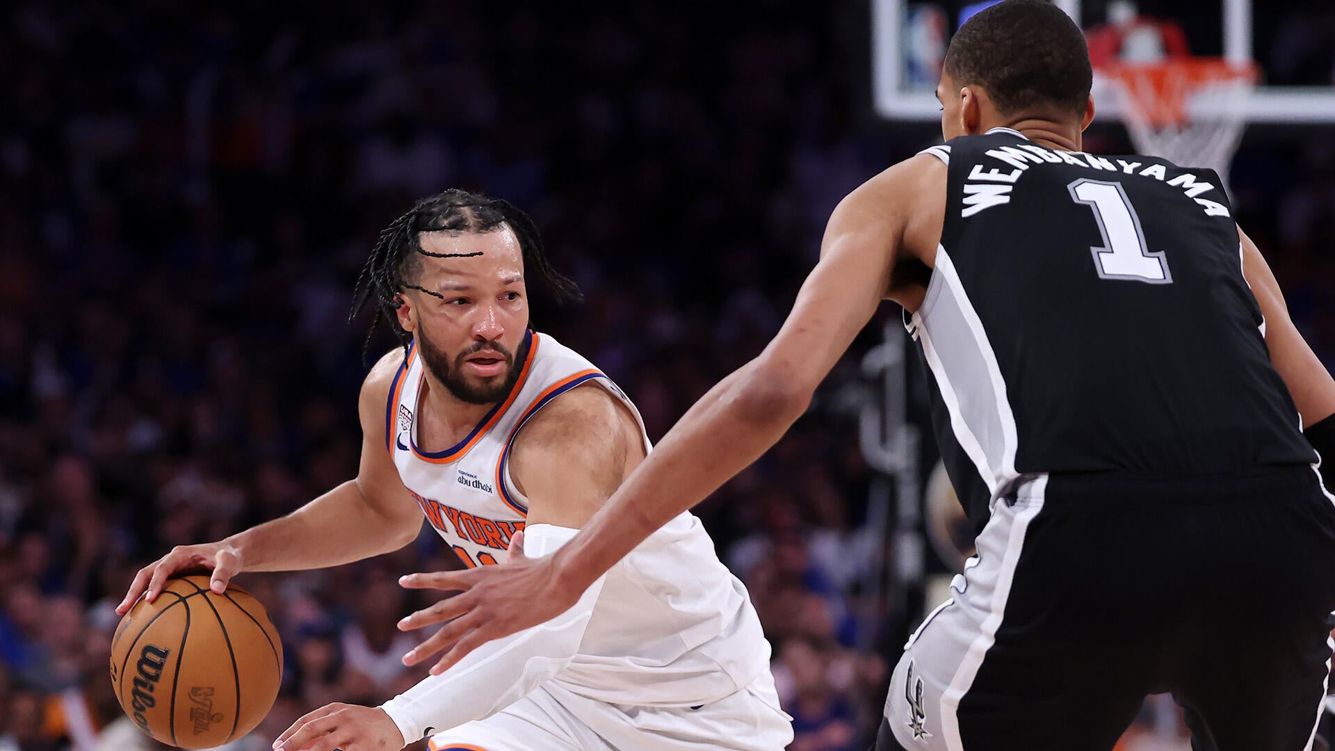 New York is one win from its first NBA championship since 1973, but a 7-foot-4 Frenchman and a Spurs team that has already absorbed one hotel-hall humiliation stand between the Knicks and the close-out.