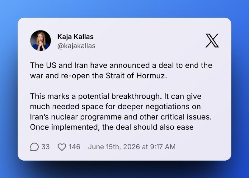A reported Iran–US agreement to reopen the Strait of Hormuz has moved oil prices and equity markets within hours.