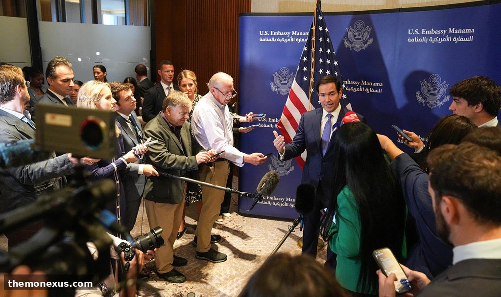 Secretary Rubio Meets with the Press