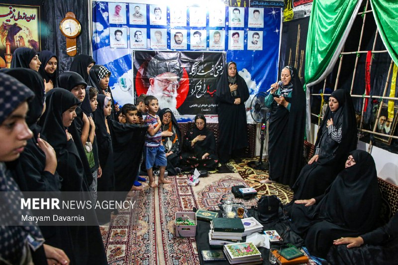 Iran's state-aligned wire on the sixth night of Muharram described mourning as a domestic act, clipped, private, and unfinished mid-sentence.