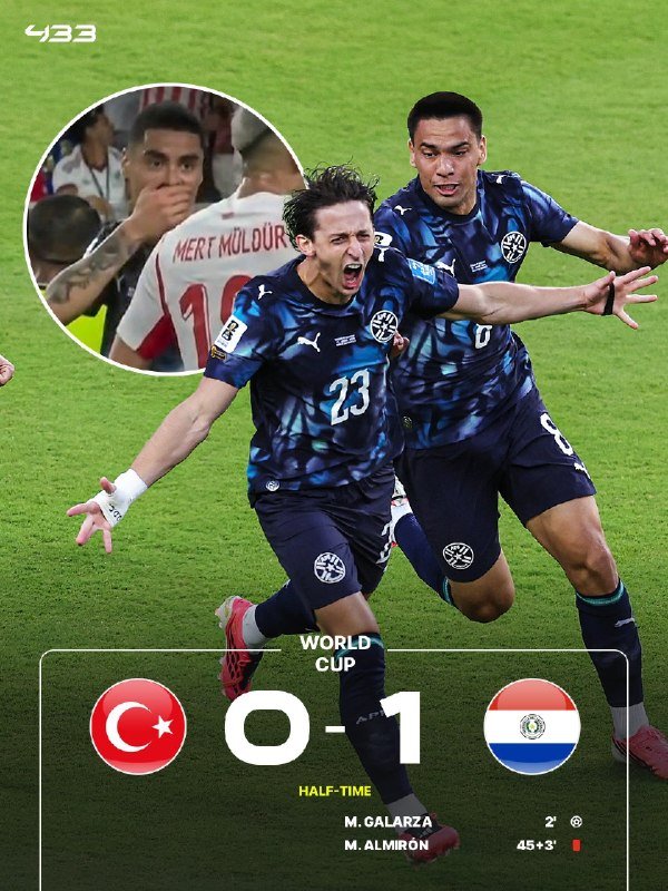 Two men face each other in profile beneath a "FIFA World Cup 2026" logo, with a graphic showing "MESSI 18 GOALS" and "MBAPPÉ 16 GOALS" above the text "WHO COMES OUT ON TOP?"