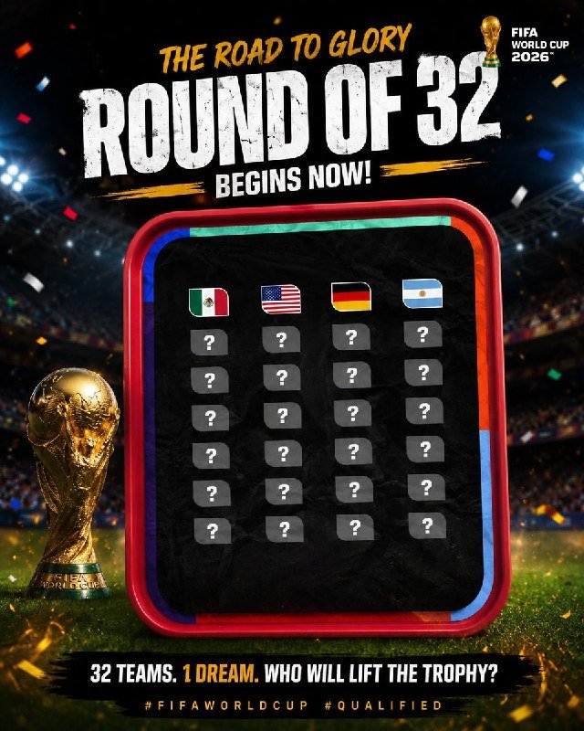 Promotional graphic for the FIFA World Cup 2026 showing two soccer players facing each other in profile, with stats comparing Messi (18 goals) and Mbappé (16 goals) above the text "WHO COMES OUT ON TOP?"