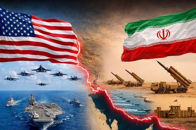 A screenshot of a social media post by Donald J. Trump (@realDonaldTrump) announcing a Senate vote change on Iran, with an Arabic logo at the bottom.