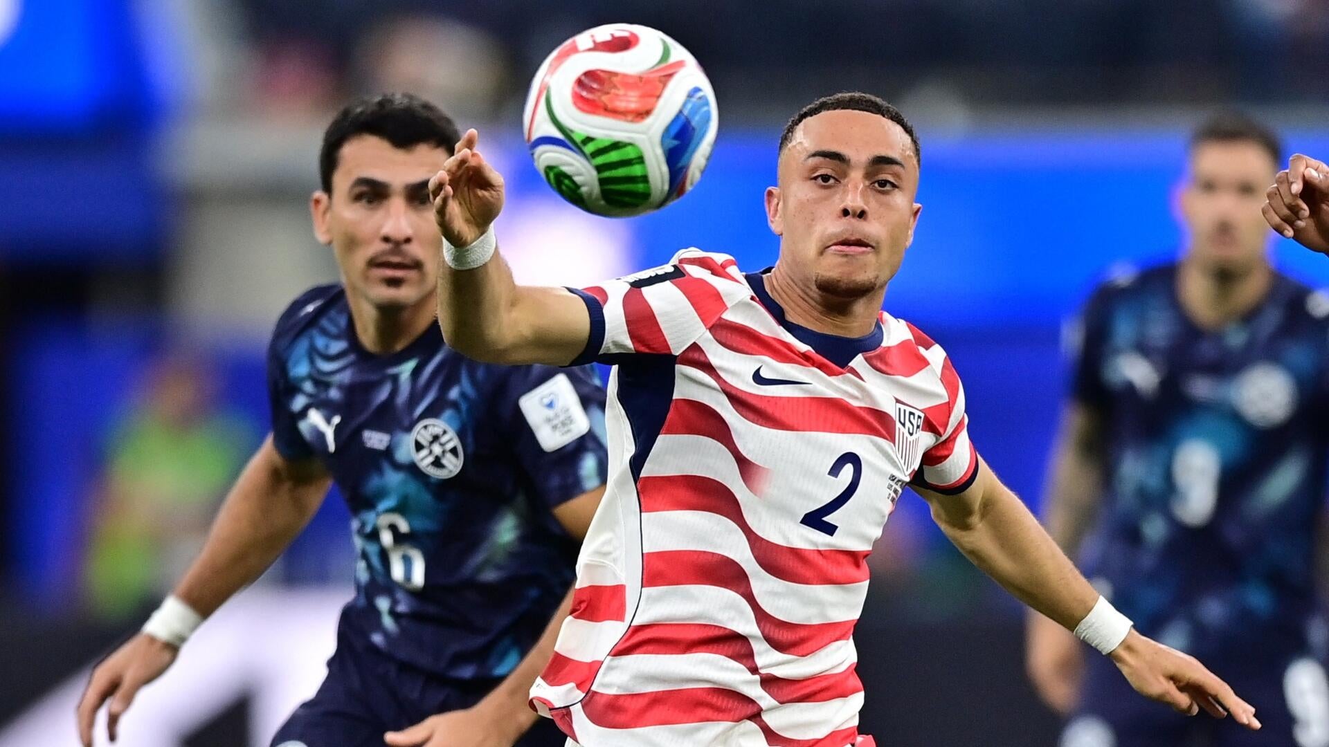Promotional graphic for a FIFA World Cup 2026 Round of 32 match between Germany and Paraguay, dated June 29, 2026.