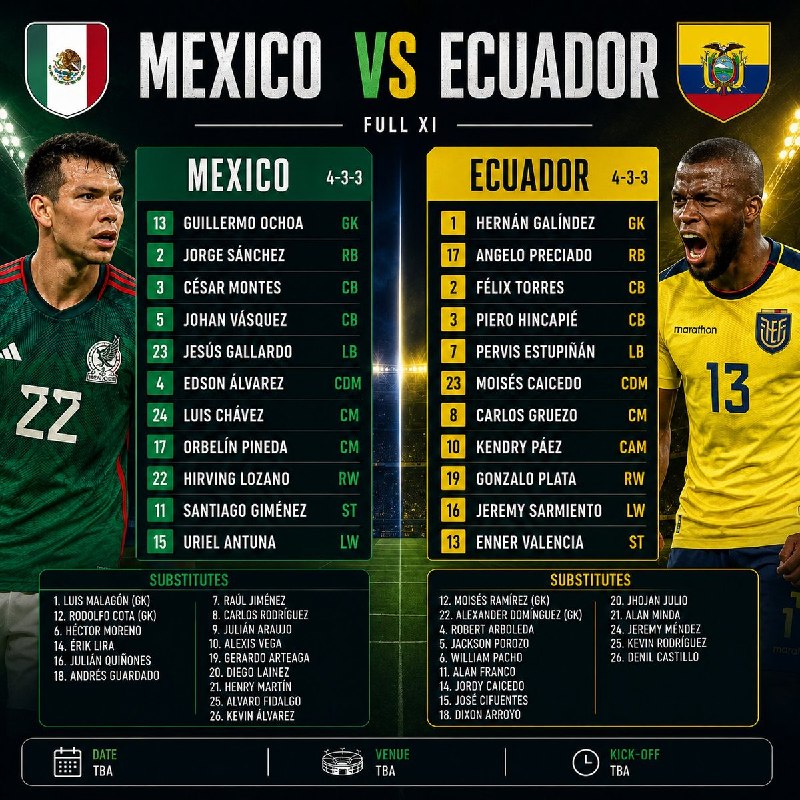 Before kickoff in Mexico City, hundreds of El Tri supporters spent the night outside Ecuador's hotel blasting horns.