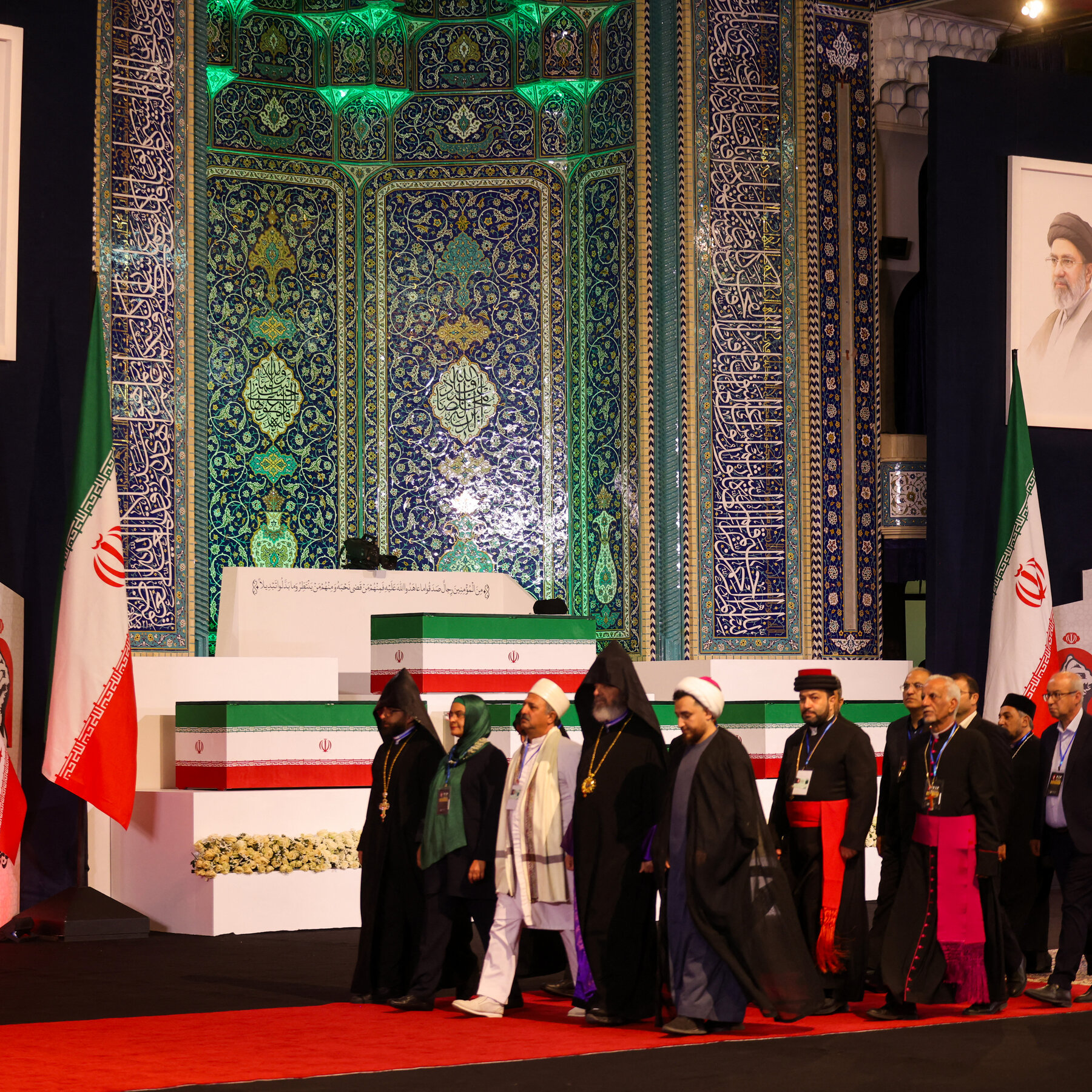 Iran opens days of mourning for Ayatollah Ali Khamenei with a Grand Mosalla lying-in-state.