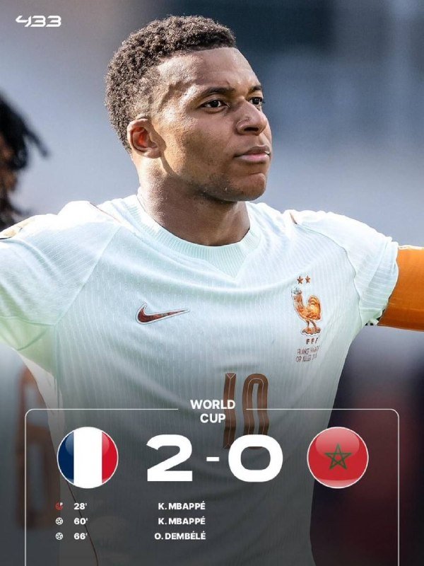 A 2-0 win over Morocco sent France into the semi-finals and triggered post-match unrest in Paris and, more surprisingly, London.