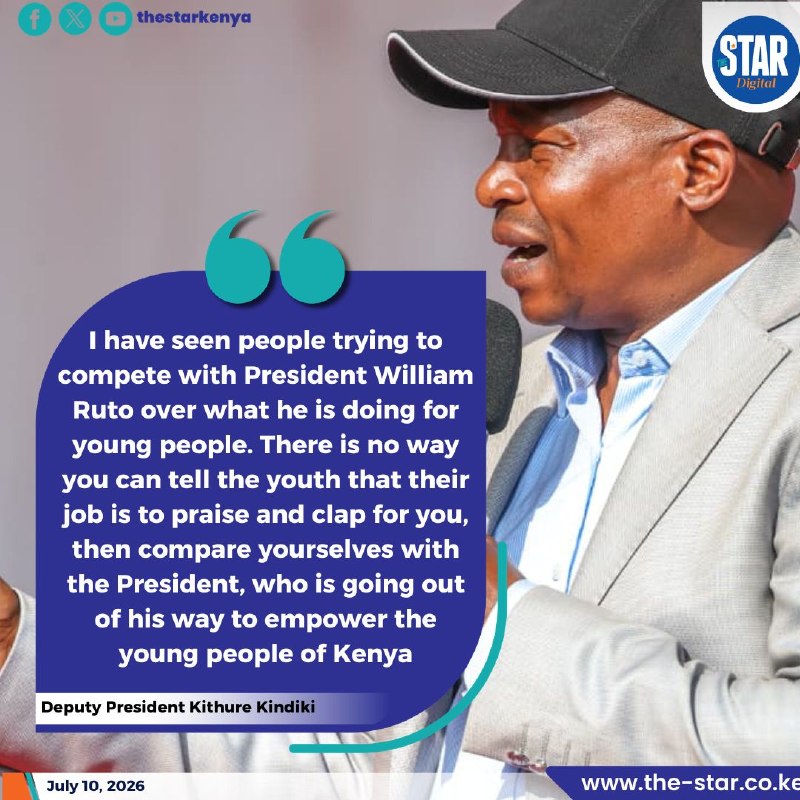 Edwin Sifuna's Gen Z appeal is forcing ODM to confront its own succession question, while Deputy President Kithure Kindiki defends William Ruto's youth agenda as the administration's political shield.
