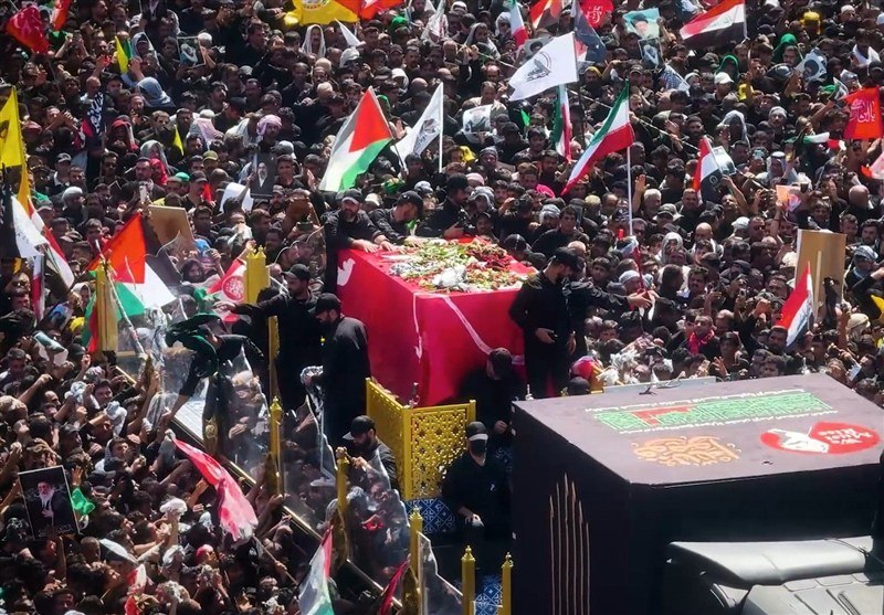 A funeral in Karbala for a senior cleric becomes a stage on which Iraq's Shia establishment publicly rebukes Washington.