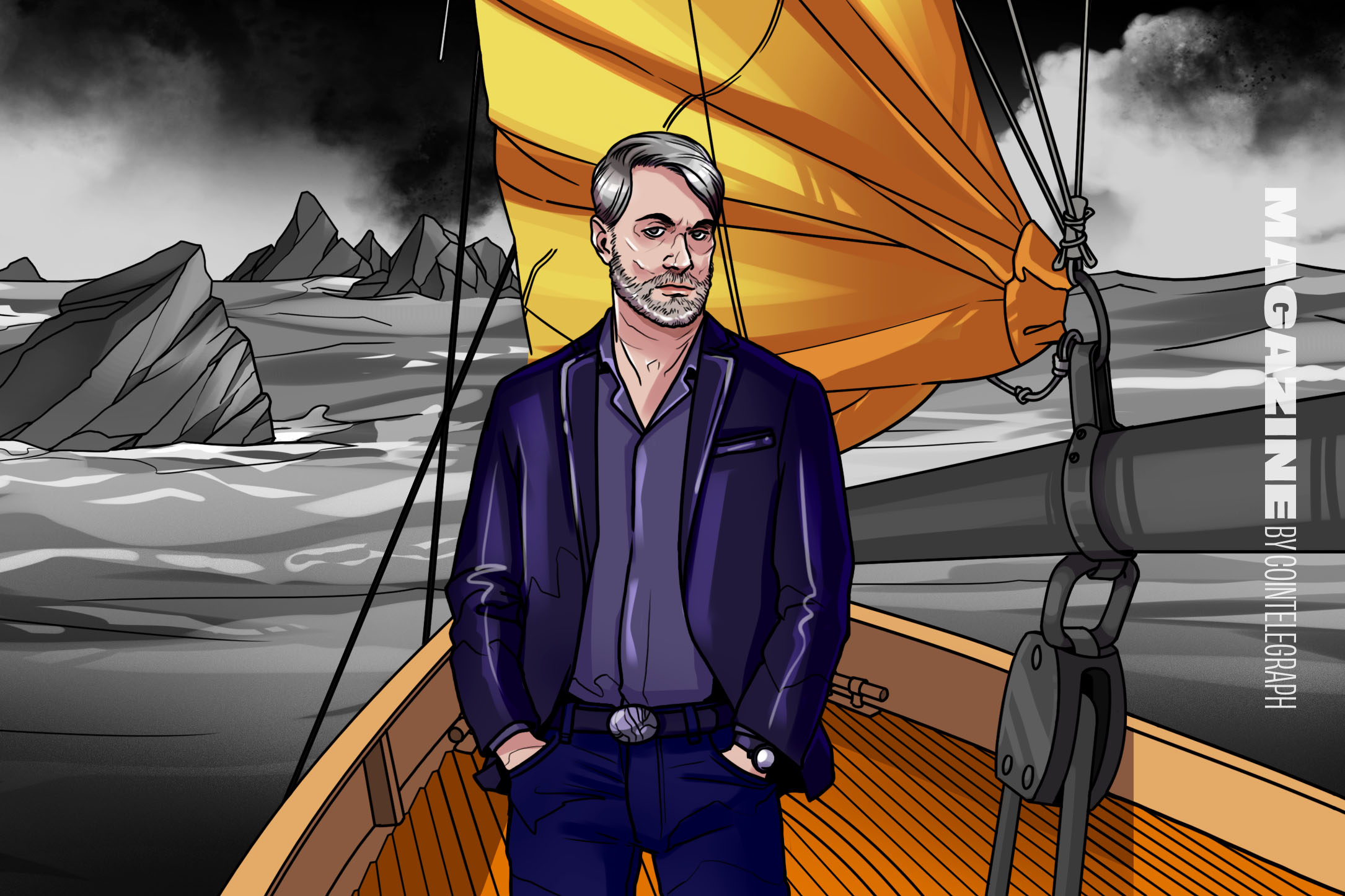 Michael Saylor addresses a Bitcoin conference audience in the United States.