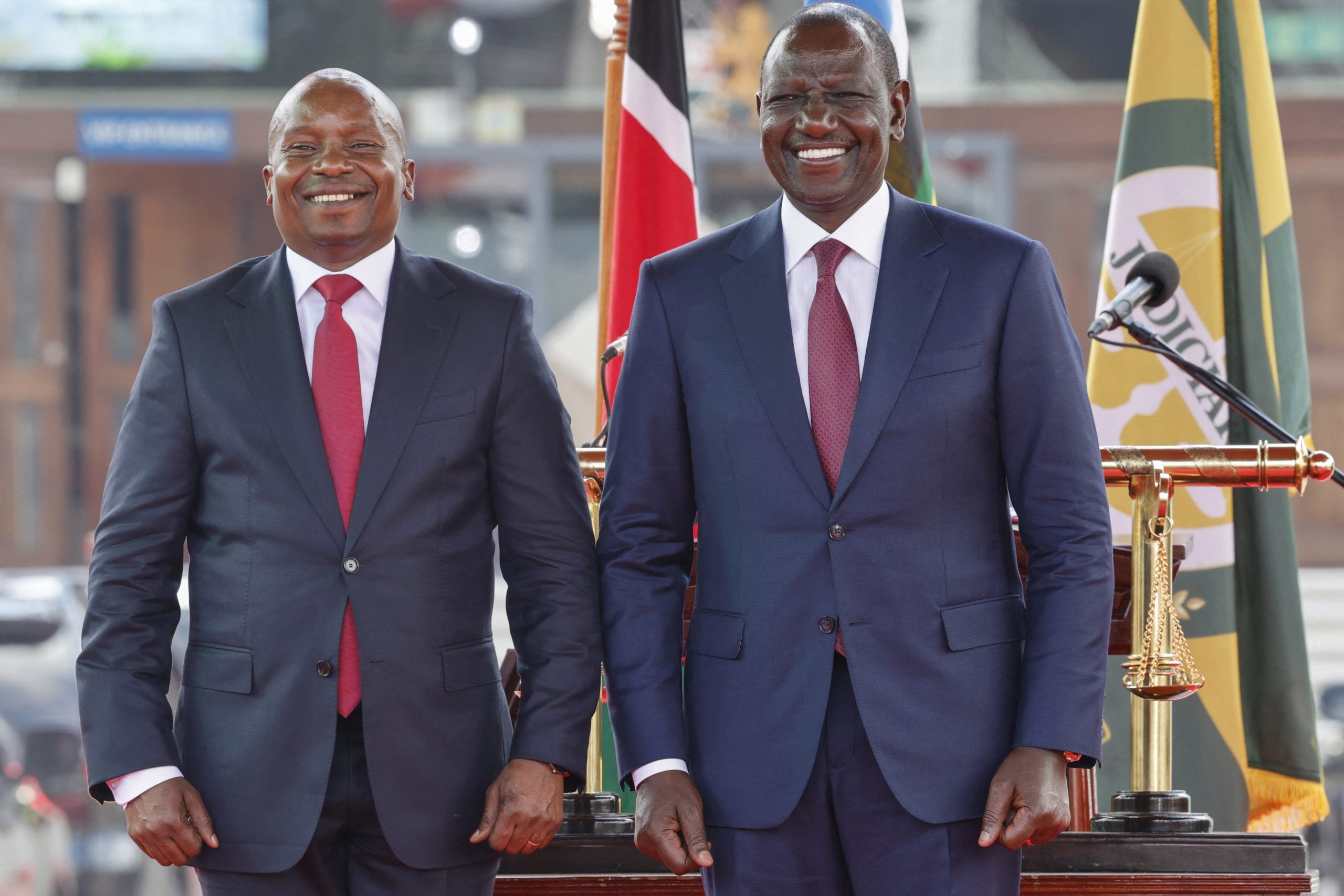 Kenya's deputy president spent a single news cycle touring the central highlands with the same message: hold the line.