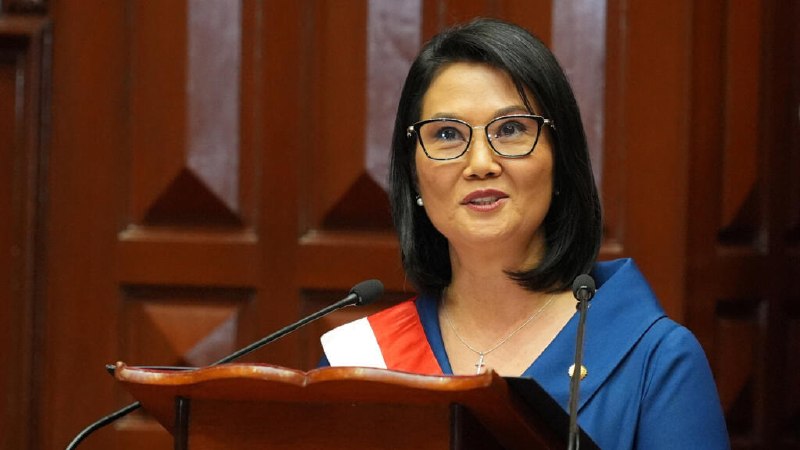 Keiko Fujimori takes the oath of office in Lima on 28 July 2026, becoming Peru's first elected female president and the country's ninth head of state in a decade.