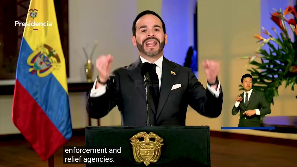 Abelardo de La Espriella was sworn in as Colombia's president on 8 August 2026, pledging tougher policies on security, drug trafficking and the economy, with the new government's posture already being summed up by market trackers as a fight