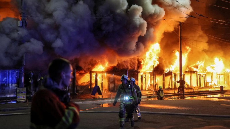 Moscow's mayor says 600 drones hit the capital region overnight and wounded three people.