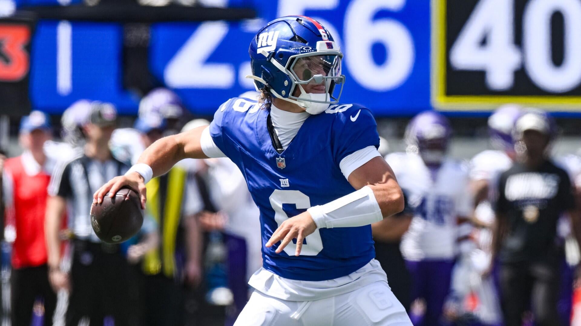 Jaxson Dart featured in CBS Sports NFL fantasy and betting coverage, August 2026.