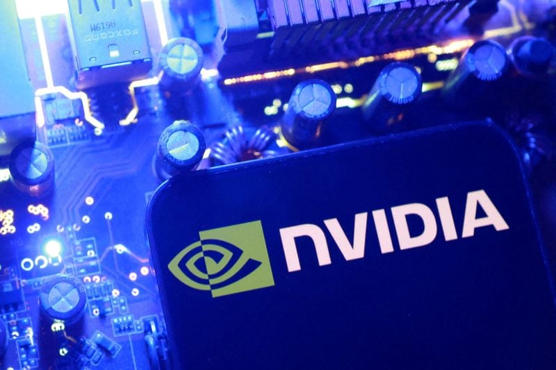 Nvidia’s Santa Clara headquarters. The chipmaker is combining an equity investment in SB Energy with a large guarantee for infrastructure associated with an OpenAI data-centre project in Ohio.