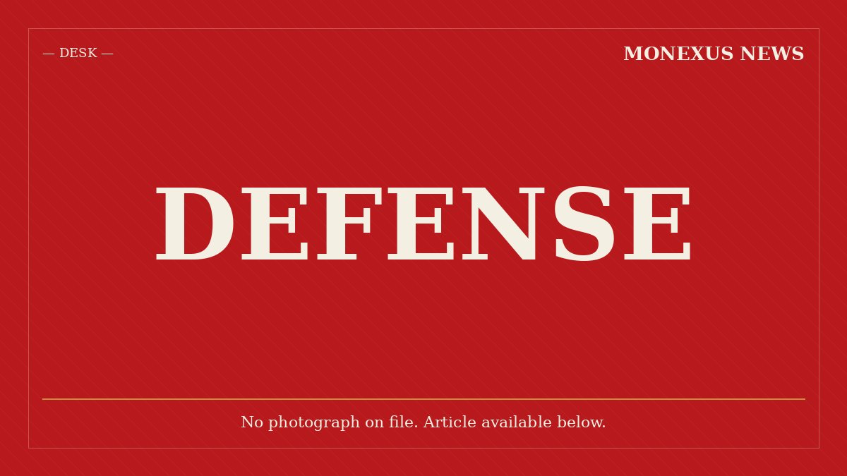 Red graphic placeholder image from Monexus News labeled "DEFENSE" stating "No photograph on file."