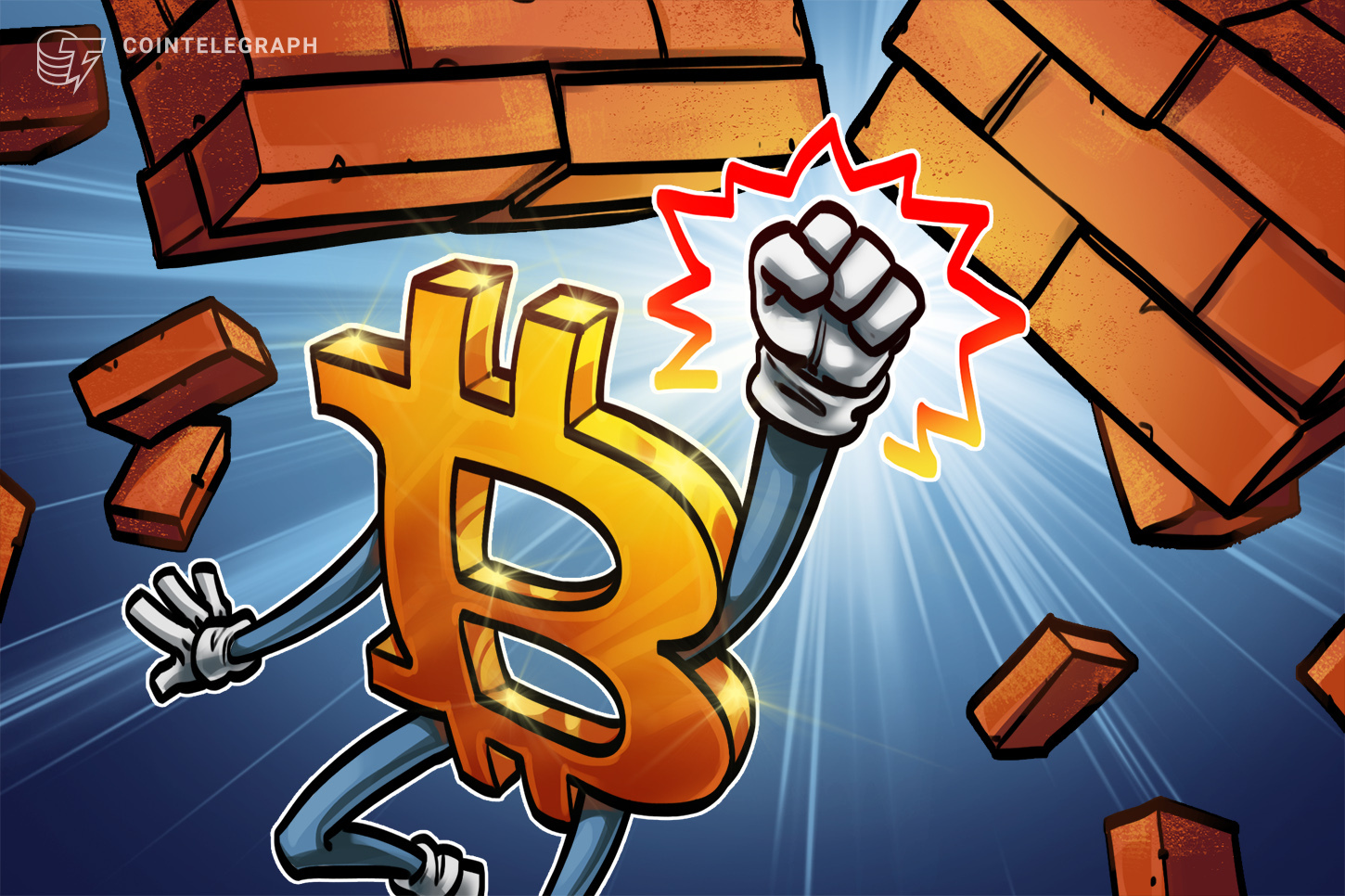 Conceptual illustration of Bitcoin.