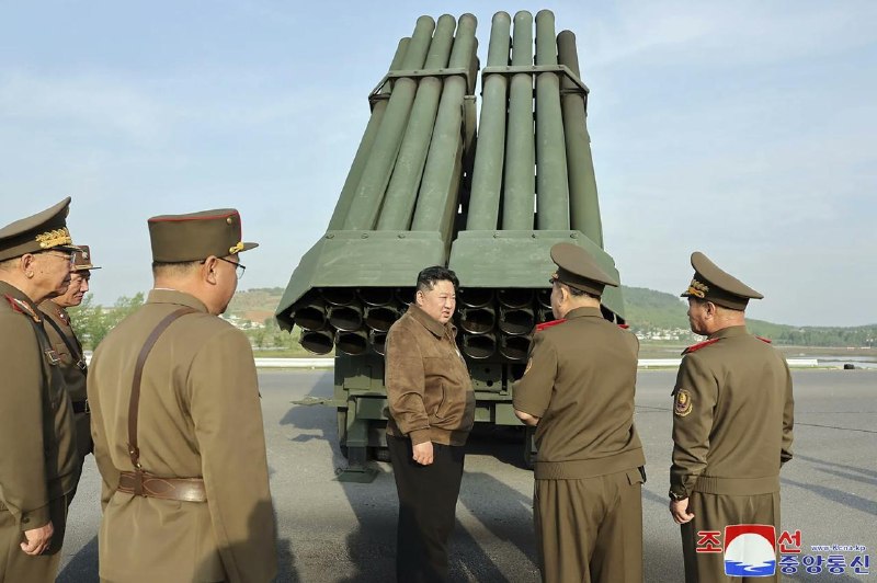 Pyongyang state television footage, redistributed via Telegram, of the kind of broadcast the new stockpile estimates are trying to count against.
