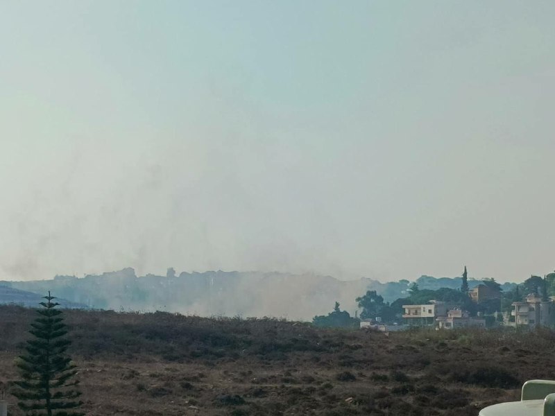 A frame circulated via PressTV on 21 August 2026 alongside reporting on artillery fire near the southern Lebanese village of Mayfadoun.