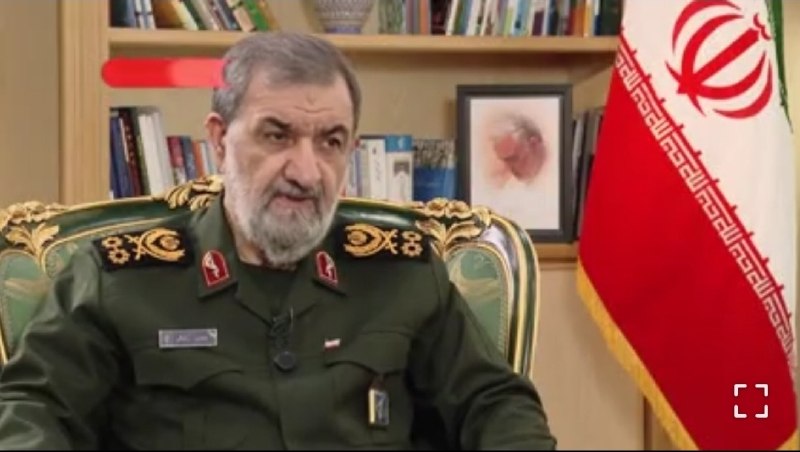 Mohsen Rezaee, Secretary of Iran’s Supreme National Security Council, appeared in uniform in a televised interview circulated on 22 August 2026.