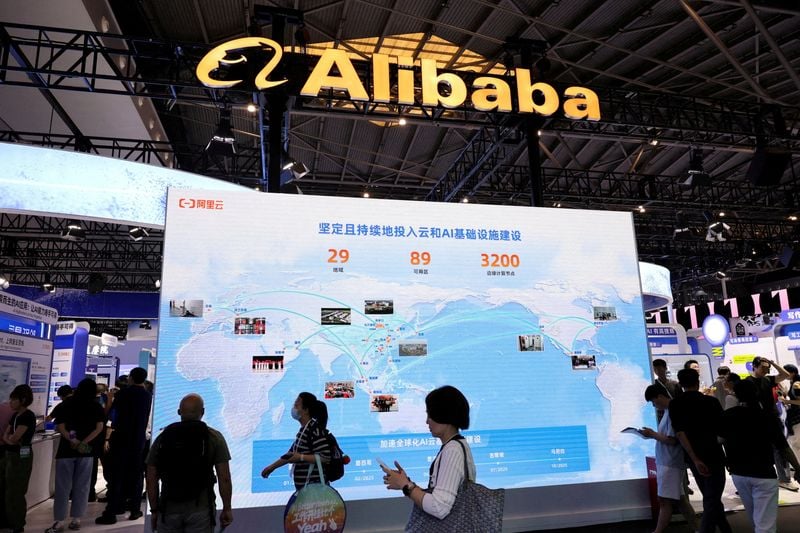 Alibaba's Hong Kong-listed shares have absorbed record placements as the group signals further spending on cloud and AI infrastructure.