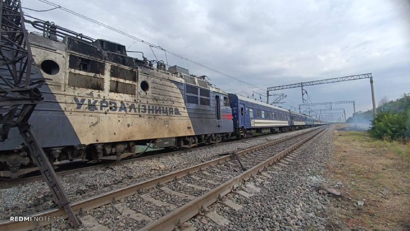 Frame from Noel Reports' 23 August 2026 coverage of a passenger-train attack.