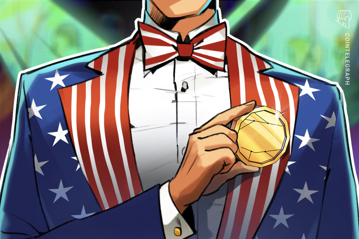 Cointelegraph cover image for reporting on cryptocurrency campaign finance in the United States, August 2026.