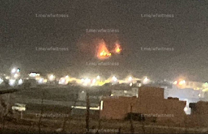 Smoke rising over Soran district, east of Erbil, after an Iranian strike on the evening of 26 August 2026.