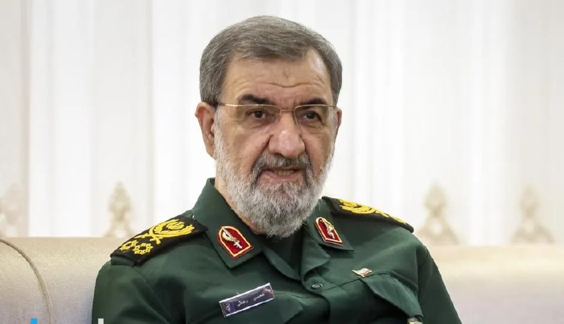 Major General Mohsen Rezaei, Secretary of Iran's Supreme National Security Council, addressing state media in Tehran.