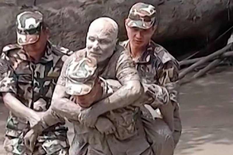 Rescue and relief work after flash floods and landslides struck along the Nepal-Tibet border on 27 August 2026.