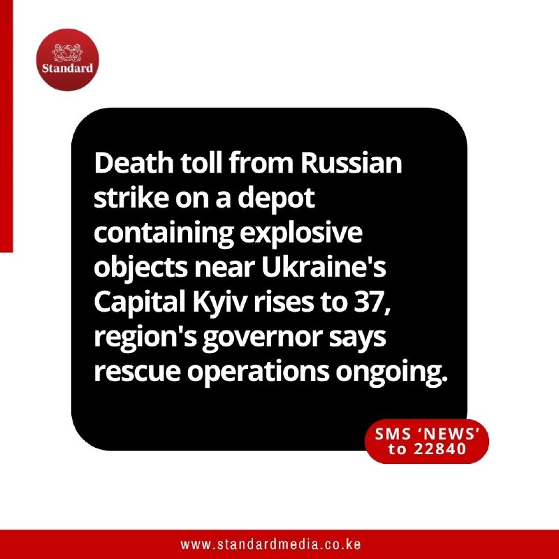 Smoke rises over a depot near Kyiv after a Russian strike on 29 August 2026 that killed at least 37 people.