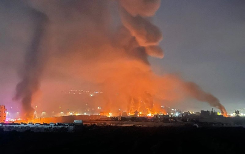 Palestinian land set ablaze near the village of Qusra in the occupied West Bank, as reported by The Cradle Media.