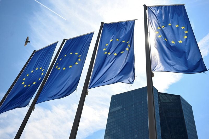 European Central Bank headquarters in Frankfurt, the kind of building whose managers are now pricing a wider range of tail outcomes than they did a year ago.