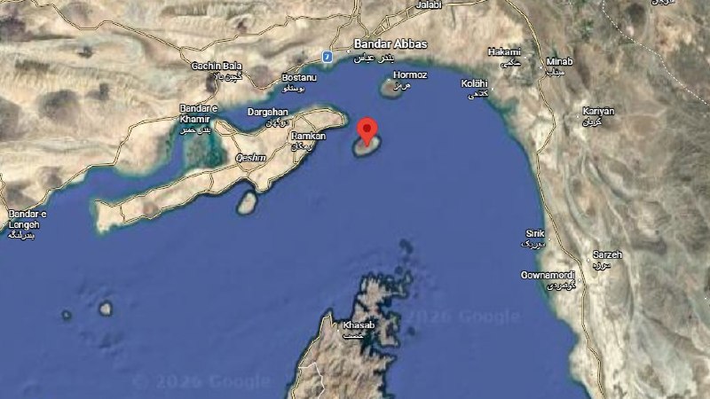 Imagery circulated by OSINTtechnical on 30 August 2026 showing the aftermath of US strikes on Larak Island.