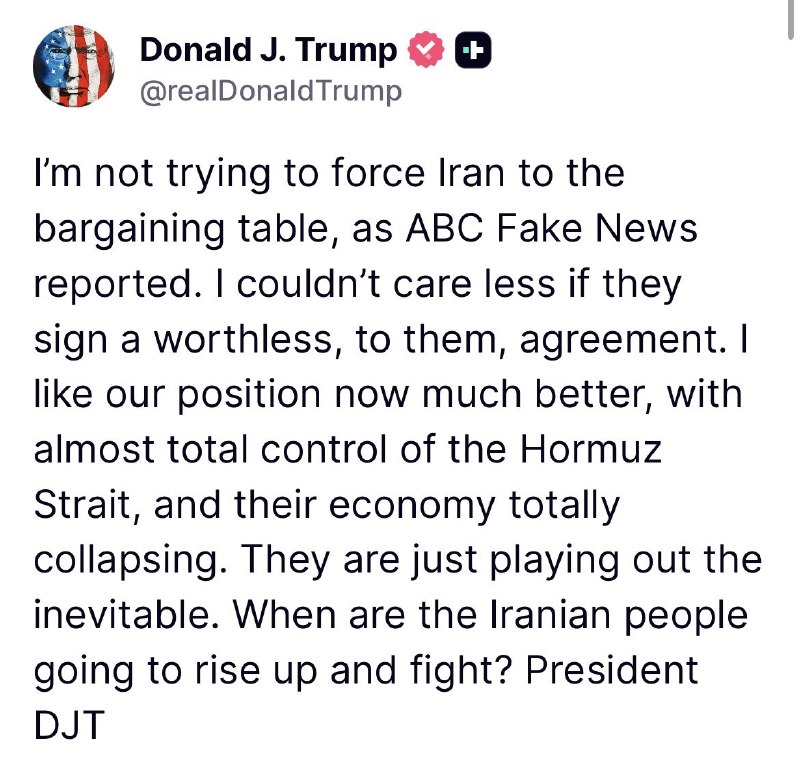 Screenshot compilation of late-night posts from US President Donald Trump on Iran, distributed by the OSINTdefender Telegram channel on 2 September 2026.